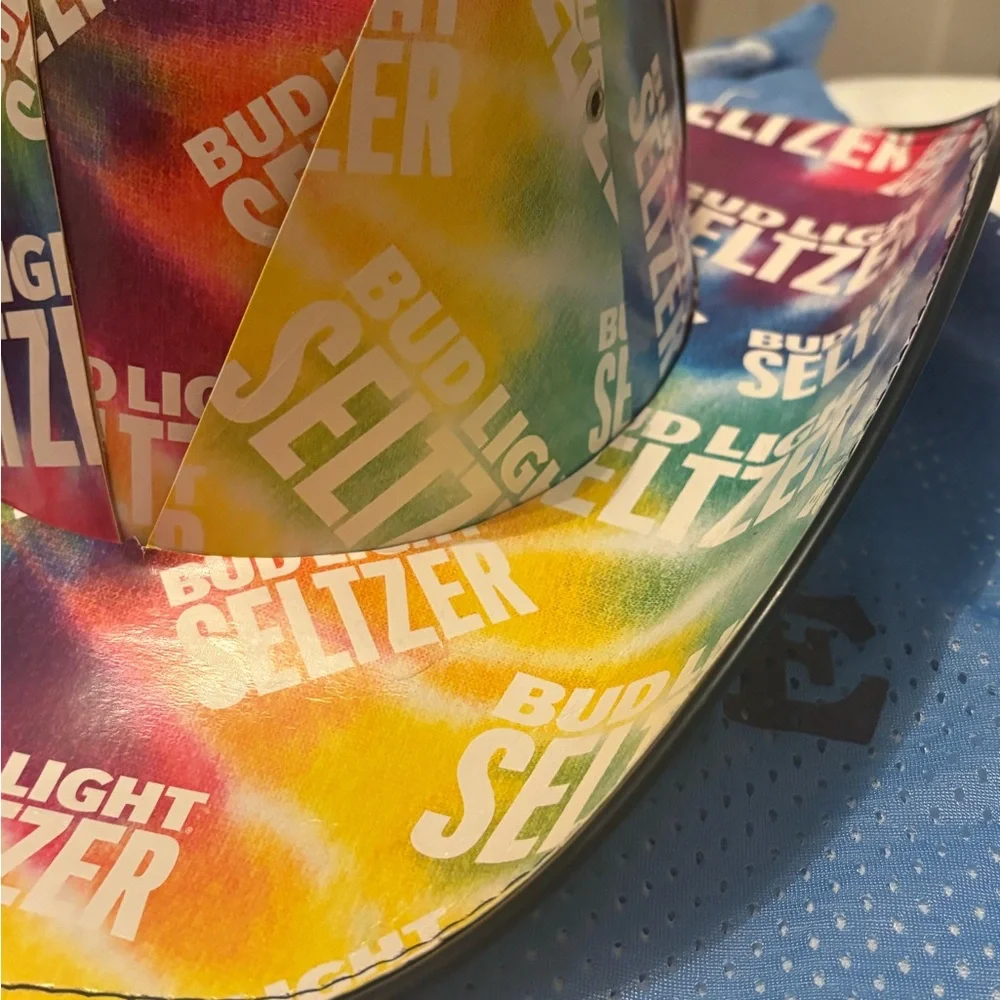 Bud Light Seltzer Rainbow Party Hat